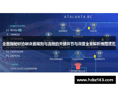 全面揭秘欧协联决赛规则与流程的关键环节与深度全景解析指南速览